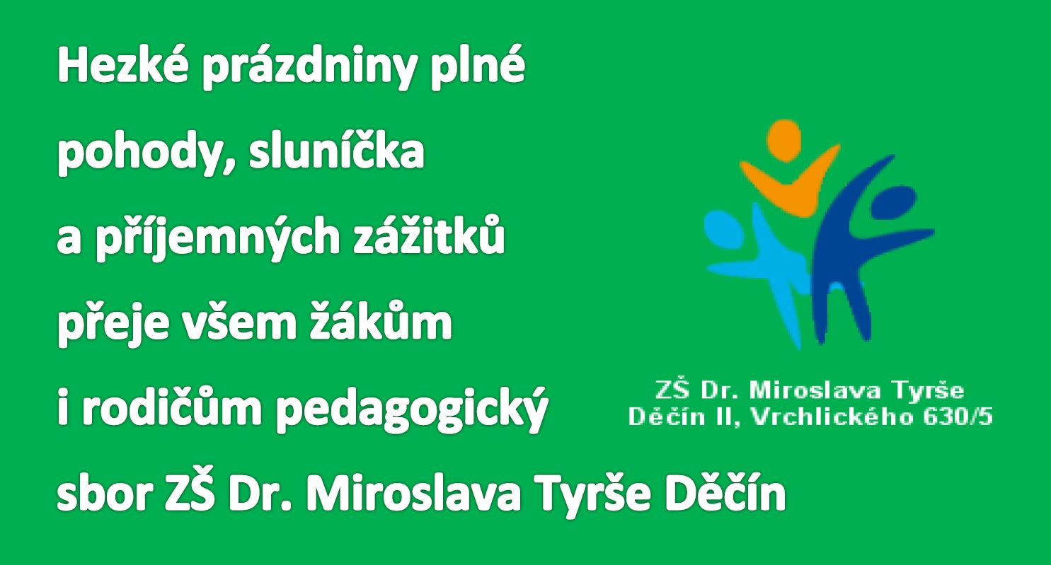 Přejeme krásné prázdniny
